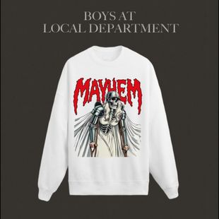 GAGA嘎嘎巡演周边粉丝自制印花圆领套头上衣 LADY MAYHEM BALL