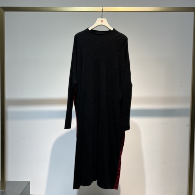 【遇见某天】新品国风高定款新中式高端黑色连衣裙-820365