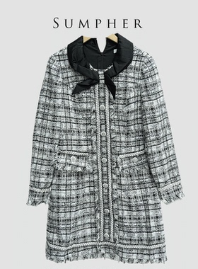 【广州杰哥Jack】Sumpher CC家专柜新款气质黑色连衣裙-012204