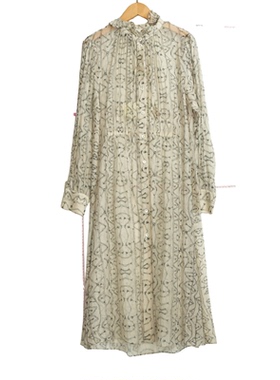 【佗寂】A1装新款高端洋气通勤气质灰色连衣裙-11L146