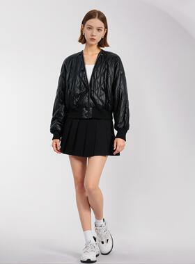 卡利亚里品牌撤柜折扣高端时尚气质百搭黑色羽绒服A44-Y0193