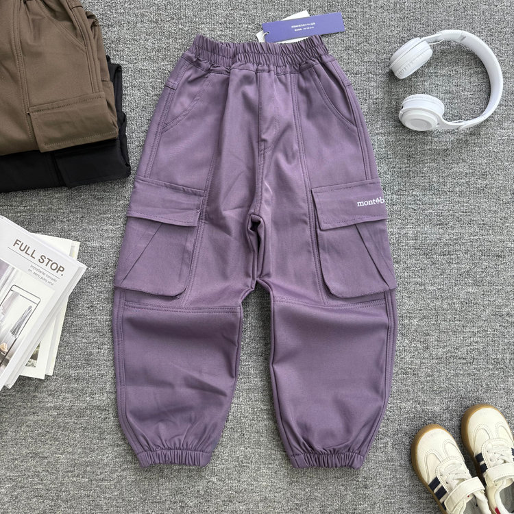 秋冬儿童加绒工装裤D101