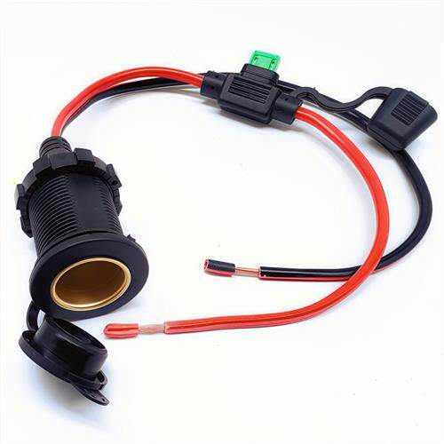 点烟器母座纯铜线12V24V汽车快充插座母头2.5平方承受大功率360瓦图片
