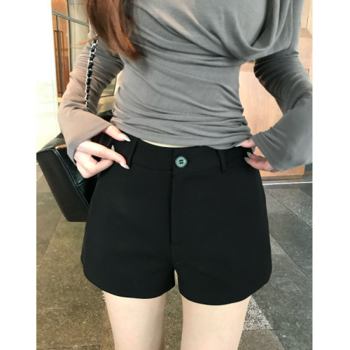 SZA【休闲夏日】极简风基础款短裤女高腰显腿长百搭休闲裤 A-3074