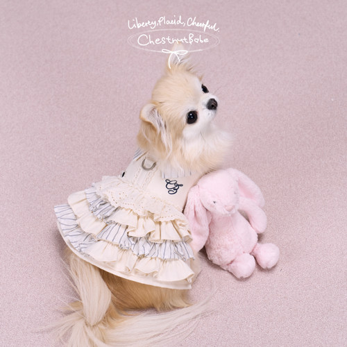 ChestnutBabe Country Club有机棉胸背裙 原创狗狗可爱宠物衣服