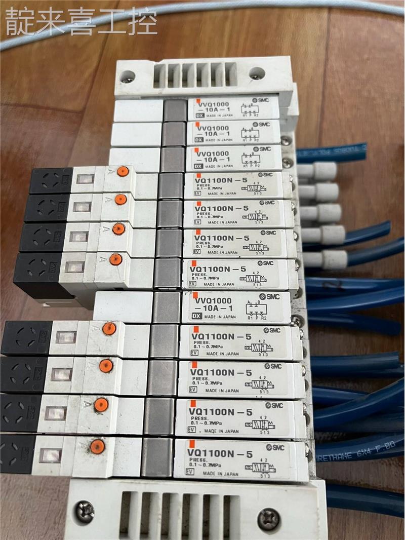 拆机SMC电磁阀岛VQ1100N-5，17片询价议价