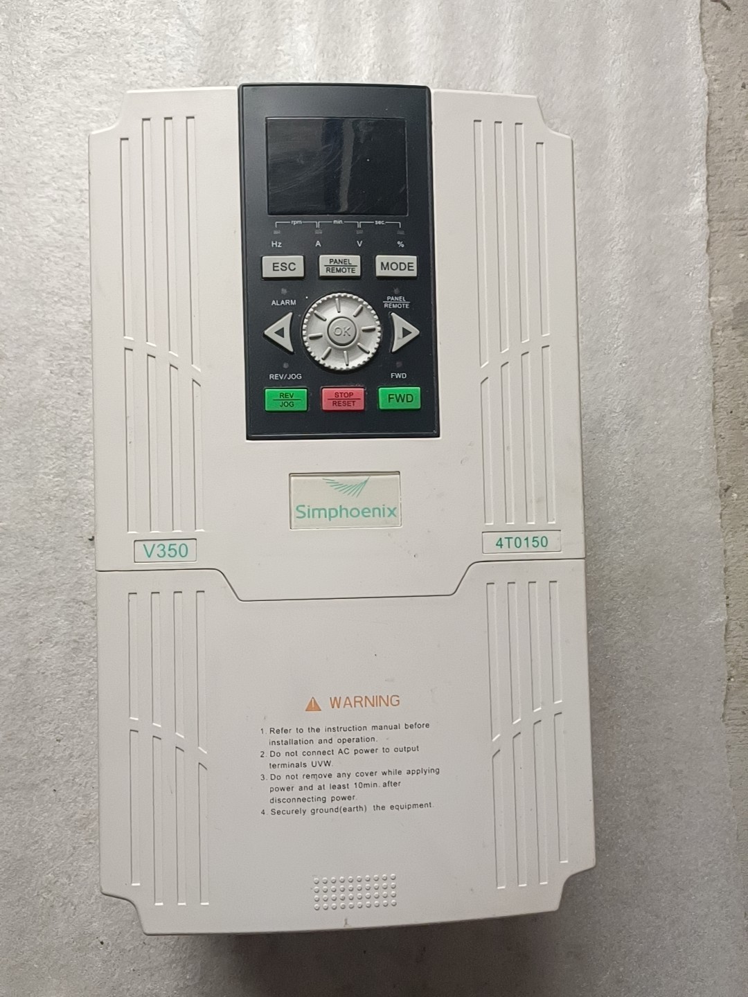 拆机拆机四方变频器v350-4t0150 15kw 380v询价*