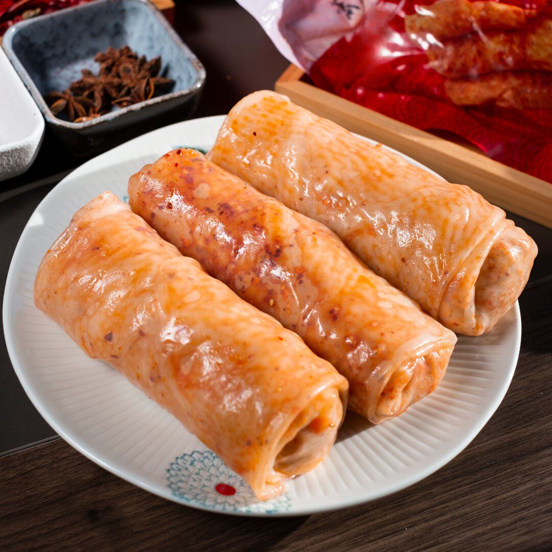 萧县卷面皮皖北香辣卷凉皮特色美食劲道即食开袋即食小吃宿州淮北