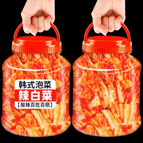 超大桶装韩式辣白菜商用东北辣白菜罐装酸爽腌菜下饭咸菜榨菜泡菜