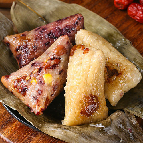 粽子 新鲜现做八宝豆沙蜜枣黑米山东手工粗粮饭团甜粽早餐端午节