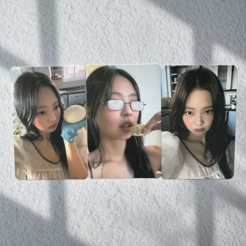 BLACKPINK金珍妮小卡 wvs会员礼jennie金智妮 眼镜妮包子妮自拍妮