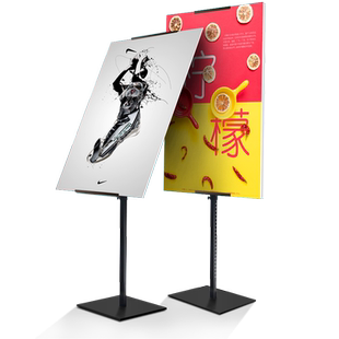 印帮双面kt板展架广告牌展示牌立式落地式挂画架海报架子水牌立牌