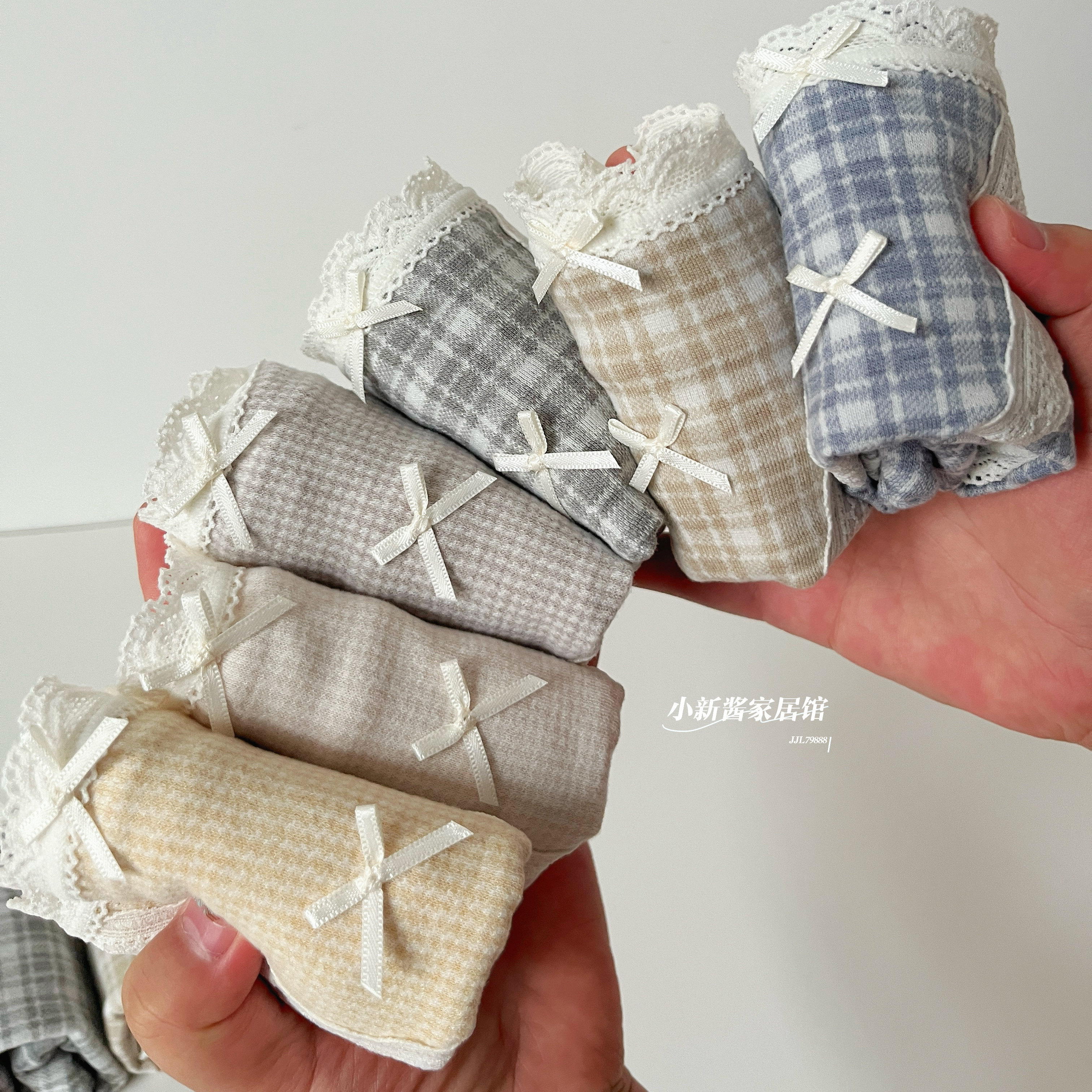 秘语新款森与慕白中高腰女士三角内裤提花绒秋冬格纹甜美舒适亲肤,女士内衣/男士内衣/家居服,女三角裤,淘宝优惠券,粉丝福利购,淘宝优惠卷