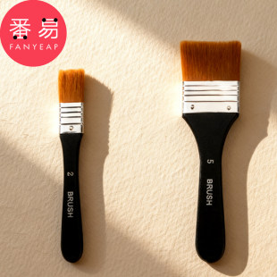 水粉笔E1pq808-油漆画笔刷子油画肌理材料排刷绘颜料刷笔美术用