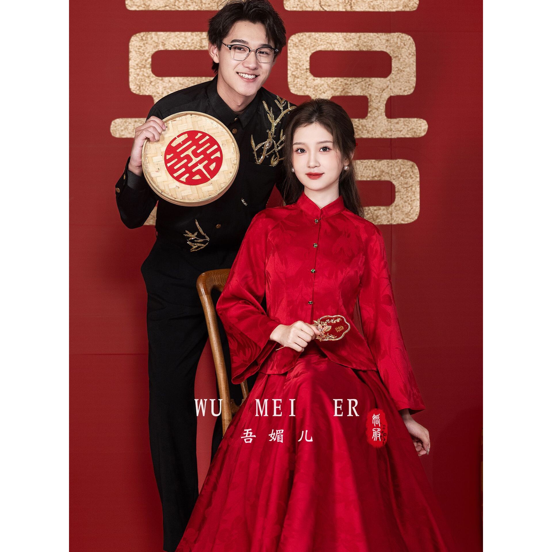 敬酒服套装2026新款新中式订婚礼服显瘦新娘结婚回门红色连a4847