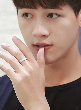 钻石之乡河南商丘韩版热卖磨砂开口戒指简约个性霸气车花素a2511