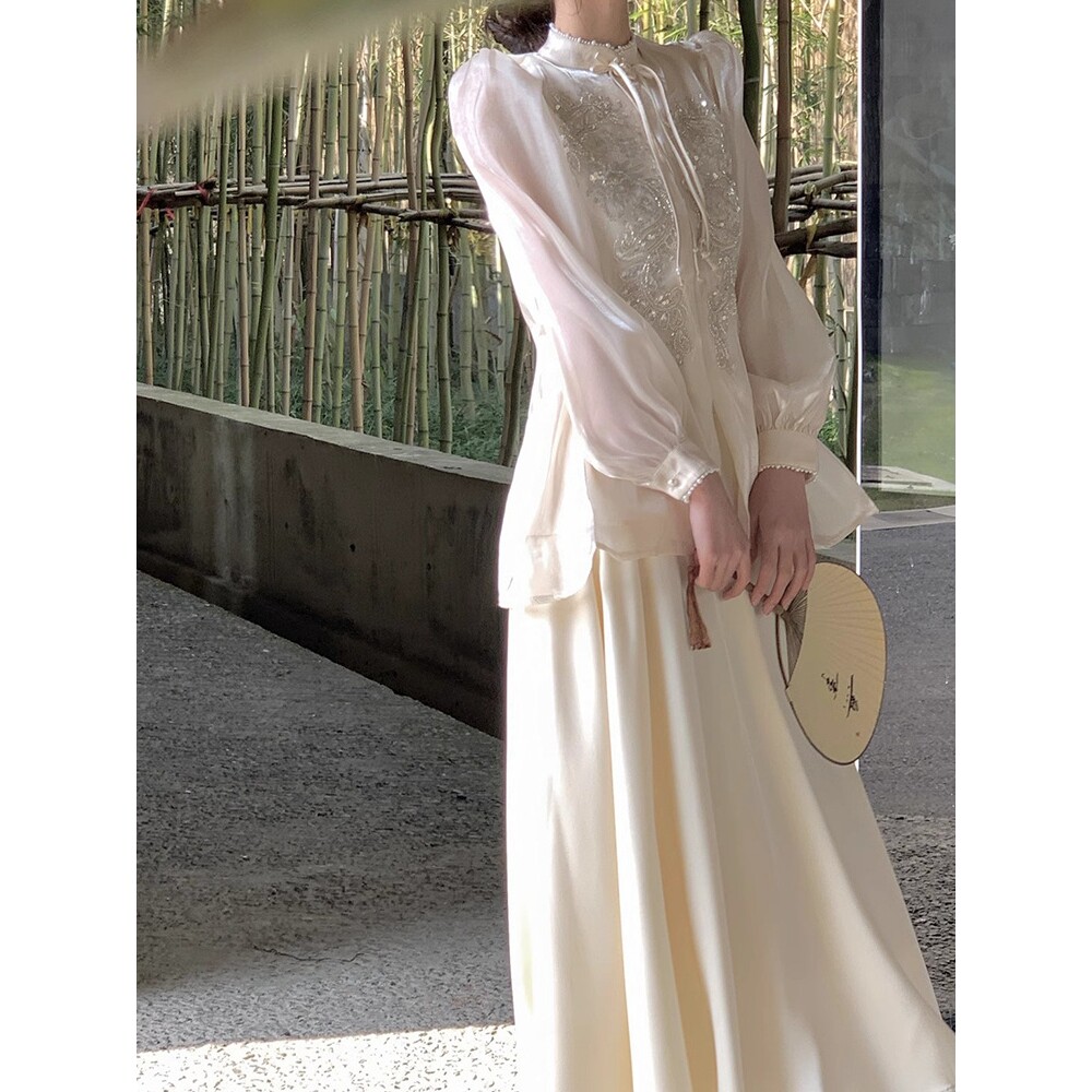 大码女装伴娘服新中式国风胖mm显瘦高级感日常可穿气质礼服a4749