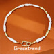 Grace 23a3081 trend 天然淡水珍珠银条上上签锁骨项链颈链手链