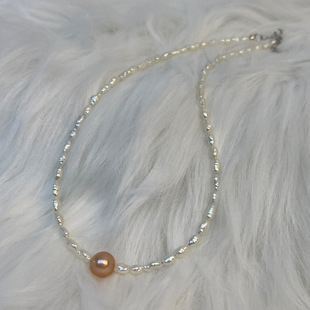诸暨工厂天然淡水keshi养殖珍珠项链3-10mm时尚流行锁骨链女a2813