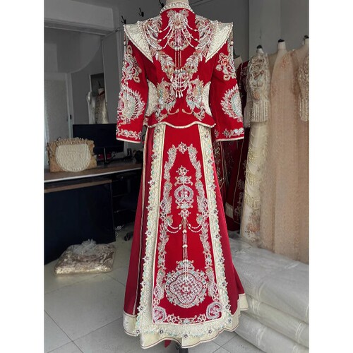 中式秀禾服结婚厂家a5109