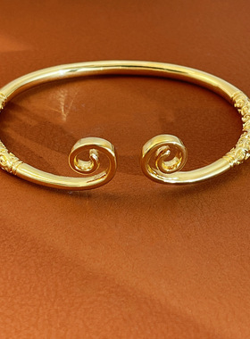 新中式开口金锢缠云悟空手镯男女同款复古经典简约百搭D-559a3096