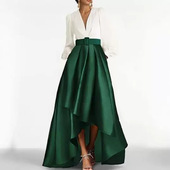 欧美风晚礼服宴会优雅主持走秀V领连衣裙生日派对长款 摄影晚a4416