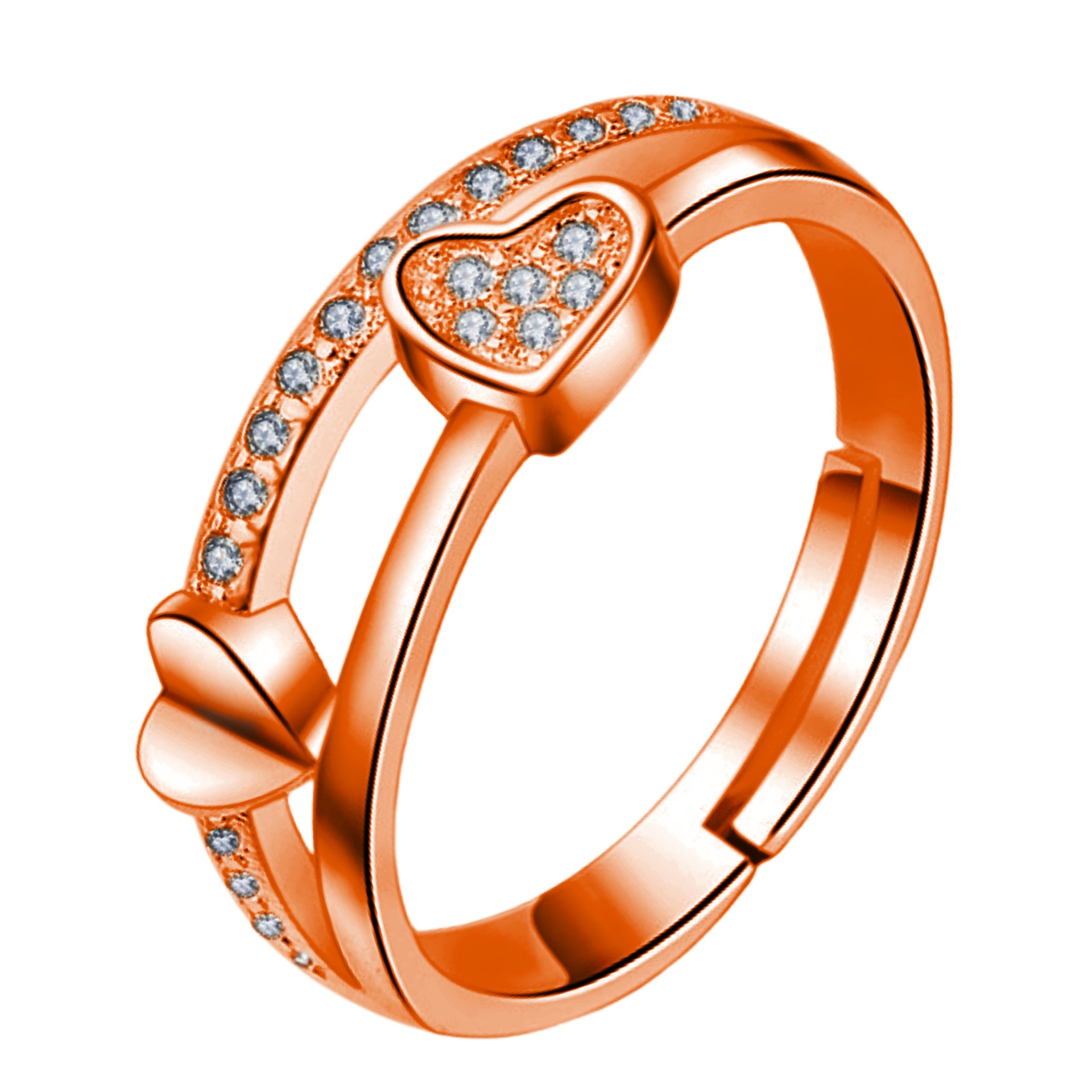 钻石之乡河南柘城河南人工钻石创意奢华满钻几何形戒指 气质网红