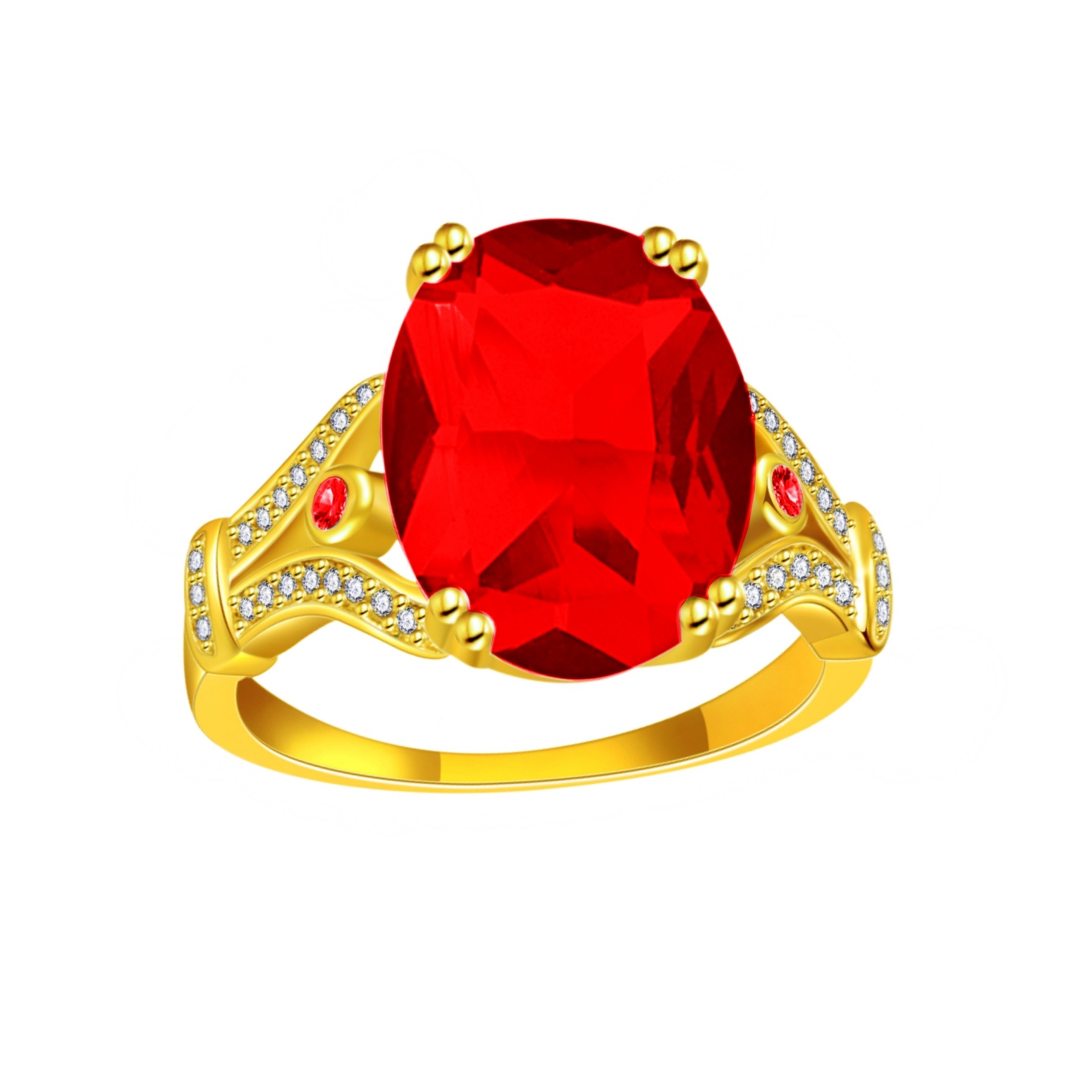 钻石之乡河南柘城河南人工钻石金嘉华设计师款鹅蛋钻彩色钻戒指