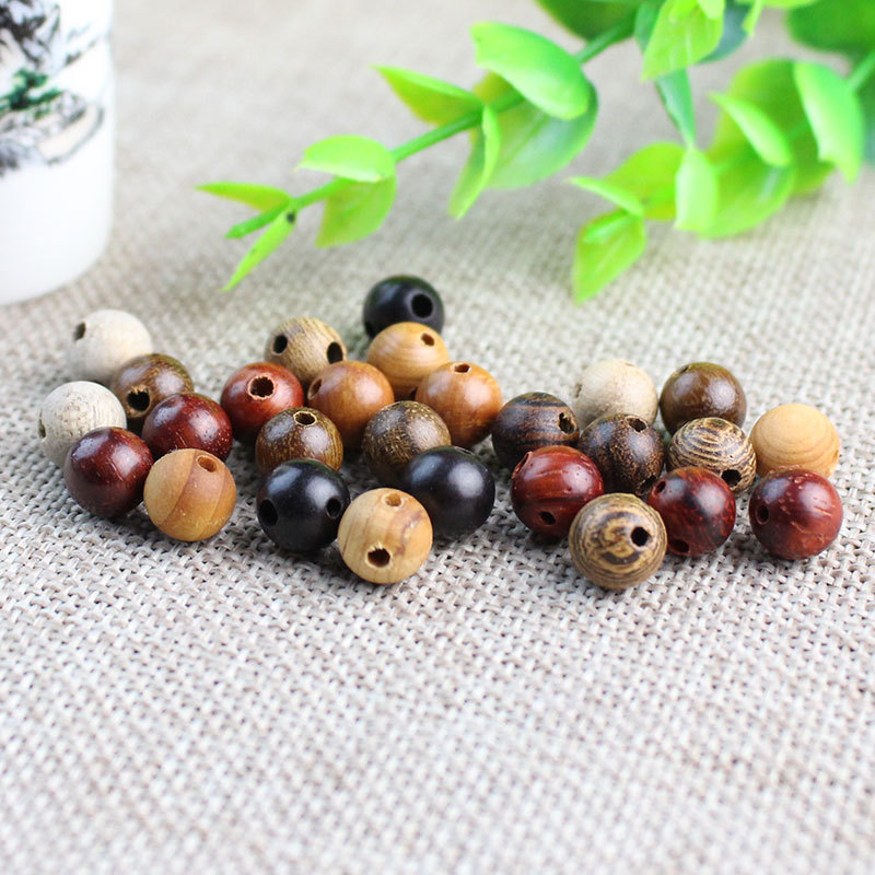 菩提之乡中国海南各种檀木珠子三通珠8MM手串项链DIY配件散珠子三