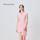 徐如蓝同款 BeQueenStory25早秋粉小香风千金珍珠背心连衣裙短裙