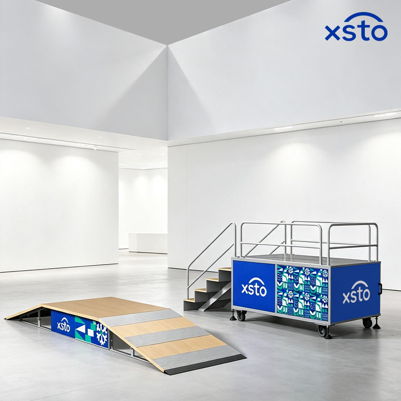 XSTO小神童创新专用指定楼梯斜坡展示架 展会门店专用