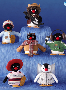 KKV正品Pingu45周年VINTAGE OOTD系列复古创意卡通毛绒盲盒