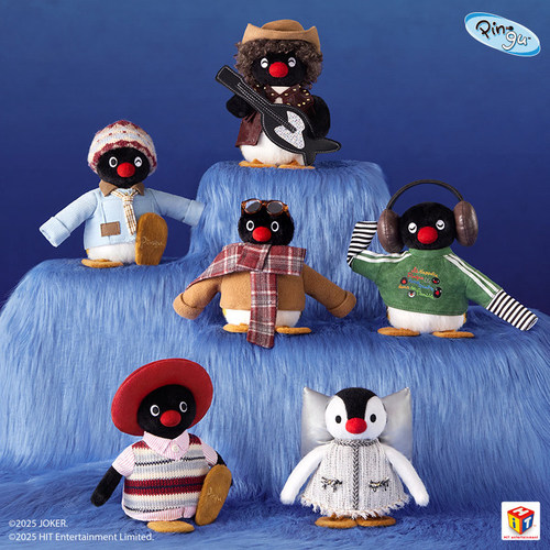 KKV正品Pingu45周年VINTAGE OOTD系列复古创意卡通毛绒盲盒