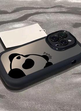 可爱熊猫适用一加ace3手机壳OnePlusACE5新款少女一加11r/13t个性ace2pro高级感8t防摔2v一加9Rt防摔保护套