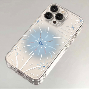 80硅胶y77 5少女5g时尚 10pro 圣诞树烟花适用vivoy30手机壳vivox70 51s透明防摔小清新iQOOneo8