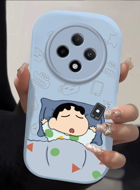睡觉小新适用oppoA3pro手机壳A3por新款全包防摔可爱卡通创意外壳oppa3peo软壳保护套5G曲屏0ppo5G男女oppo