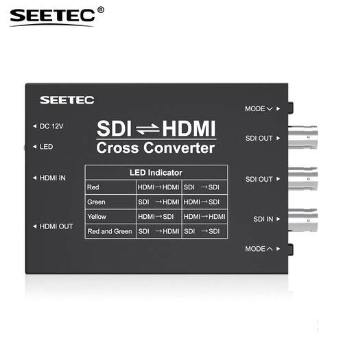 视瑞特广播级SDI&HDMI双向信号互转器铝合金外壳多路输出包邮