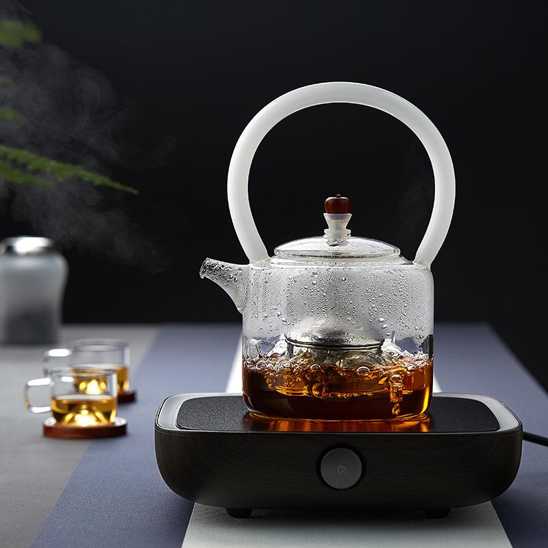 耐高温玻璃茶壶家用提梁烧水壶普洱黑茶小青柑煮茶器电陶炉煮茶壶