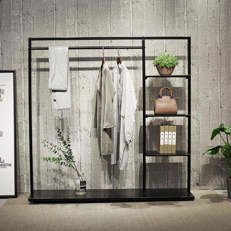 服装店展示架落地式组合现代简约挂衣架中岛陈列架铁艺服装架