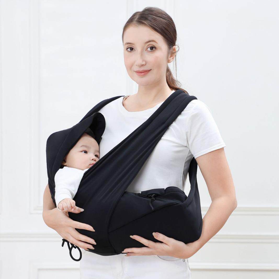 现货婴儿背带交叉宝宝婴儿背袋X型前抱式育儿背巾背娃神器