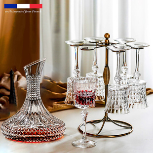 欧式 高档奢华水晶玻璃高脚红酒杯子创意不倒翁葡萄醒酒器家用套装