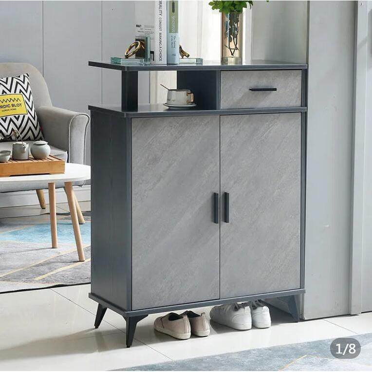 轻奢风格新中式鞋柜门厅柜入口隔断餐具柜简约现代意大利风格