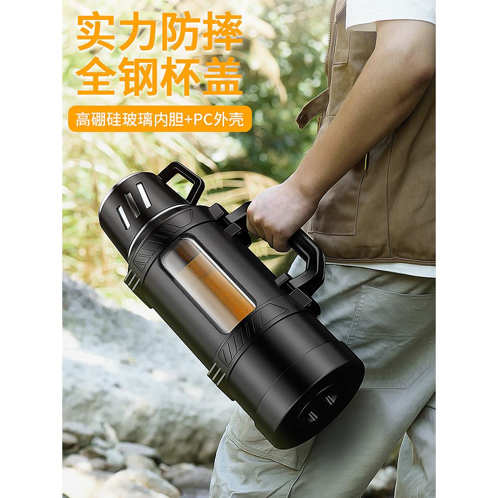 l不m夏季士运动耐高温玻璃杯子2000防摔壶水杯大容量男泡茶水烂摔