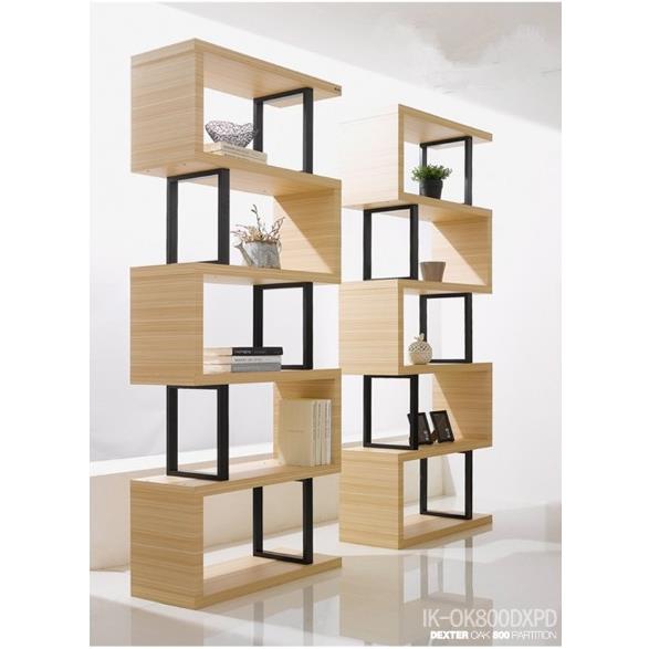 新款简约隔断书柜展示柜货架货柜钢木书架组合置物架陈列架饰品架