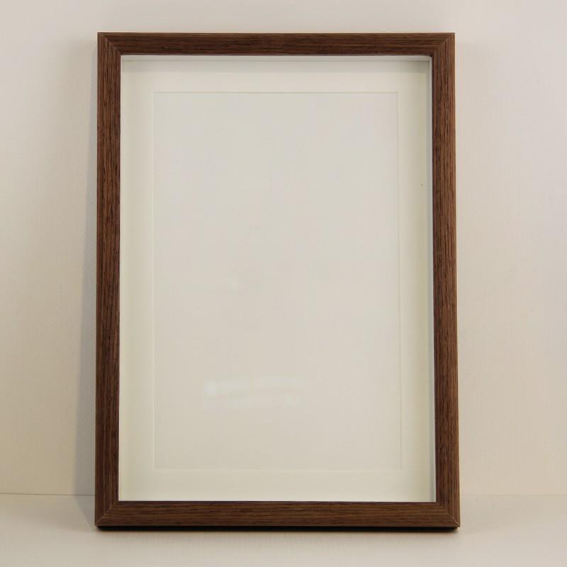 周岁手足印自己写空白书法相框diy脚印留念字画实木画框桌面摆件