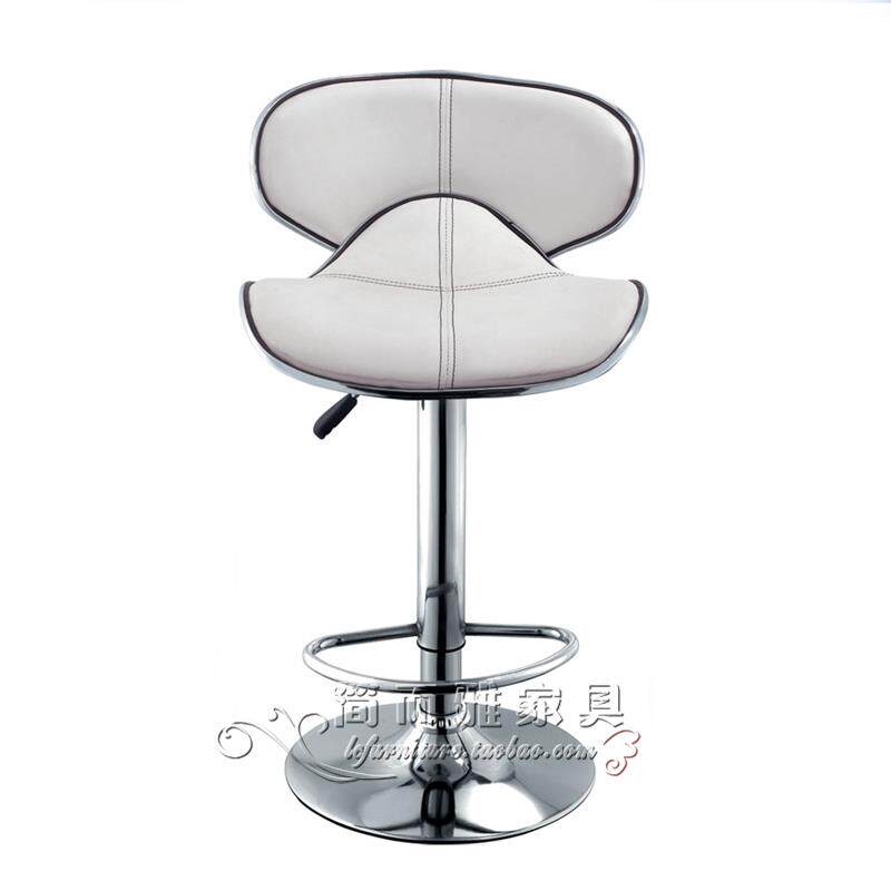 休闲接待高脚椅简约时尚仿皮吧椅小靠背酒吧椅舒适升降椅蝴蝶吧椅