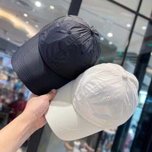 夏季男士新款帽子薄款速干鸭舌帽大头围棒球帽女薄款透气防水防晒