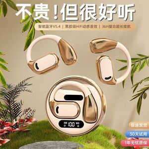 原初者蓝牙耳机通话清晰AI降噪低延迟不入耳立体声重低音挂耳式