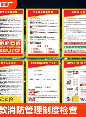 消防安全管理制度牌检查四