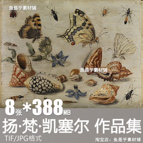 扬 梵 凯塞尔Jan van Kessel油画合集电子版风景静物图片临摹素材